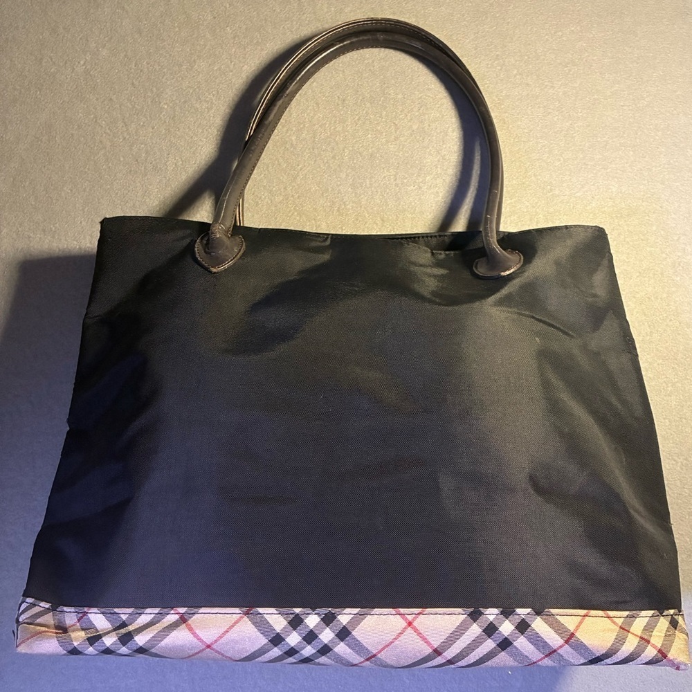 Authentic Burberry London Blue Label Derby Tote Burberry Shoulder Bag 💼 - Picture 2 of 15